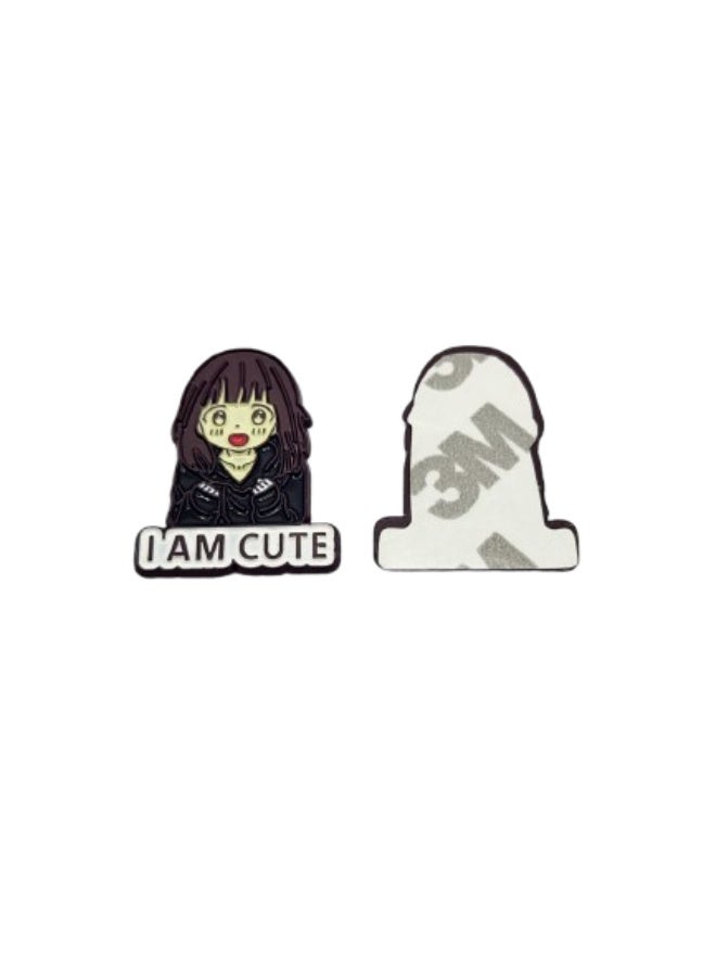 Kipfy I'm Cute Sticker – Cute  with mobile,laptop Backpacks,Accessories Fans Stickers Display for I pad,and Collectors Walls, Doors, Cars, Trucks, Motorcycles Fridge - Image 2